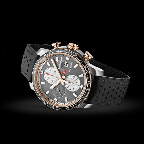 Rose gold sports watch for men