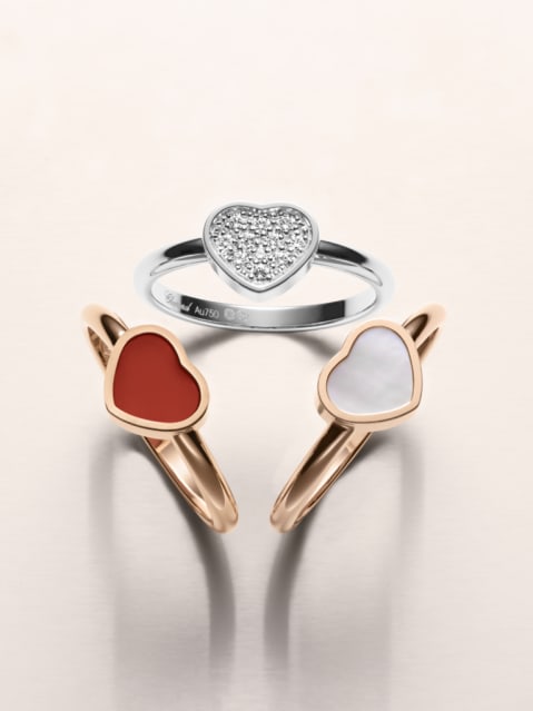 Бриллиантовое кольцо с сердцем  - Chopard